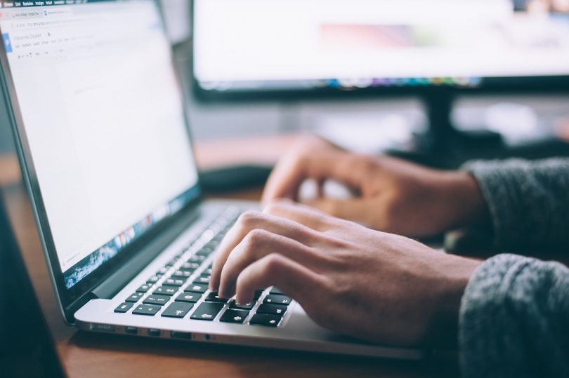 Keyboard and hands