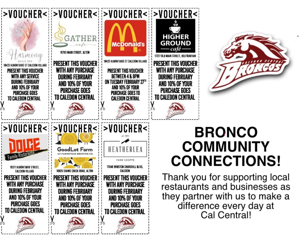 Caledon Central PS vouchers
