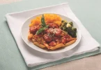Dinner plate of food