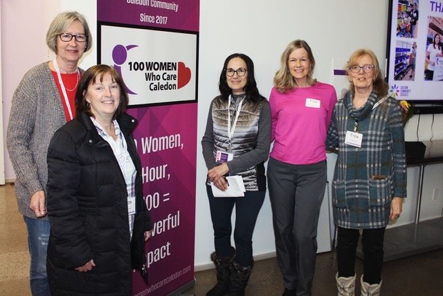 100 Women Who Care Caledon With cheque
