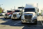 Group of tractor trailers