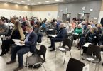 Audience at Democracy Caledon meeting