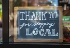 Shop local sign