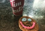 Smile cookie and Tim’s coffee