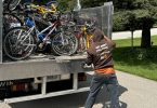 Dunk Disposal truck on bike collection