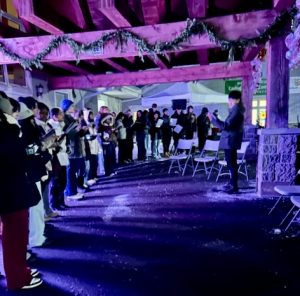 Students singing at Bethell Hospice Light & 