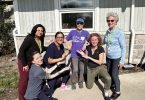 Helen Mason at Bethell hike with others