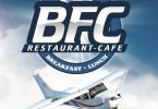 BFC restaurant logo and pic of plane