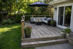 Back yard deck