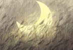 Wheatfield and moon